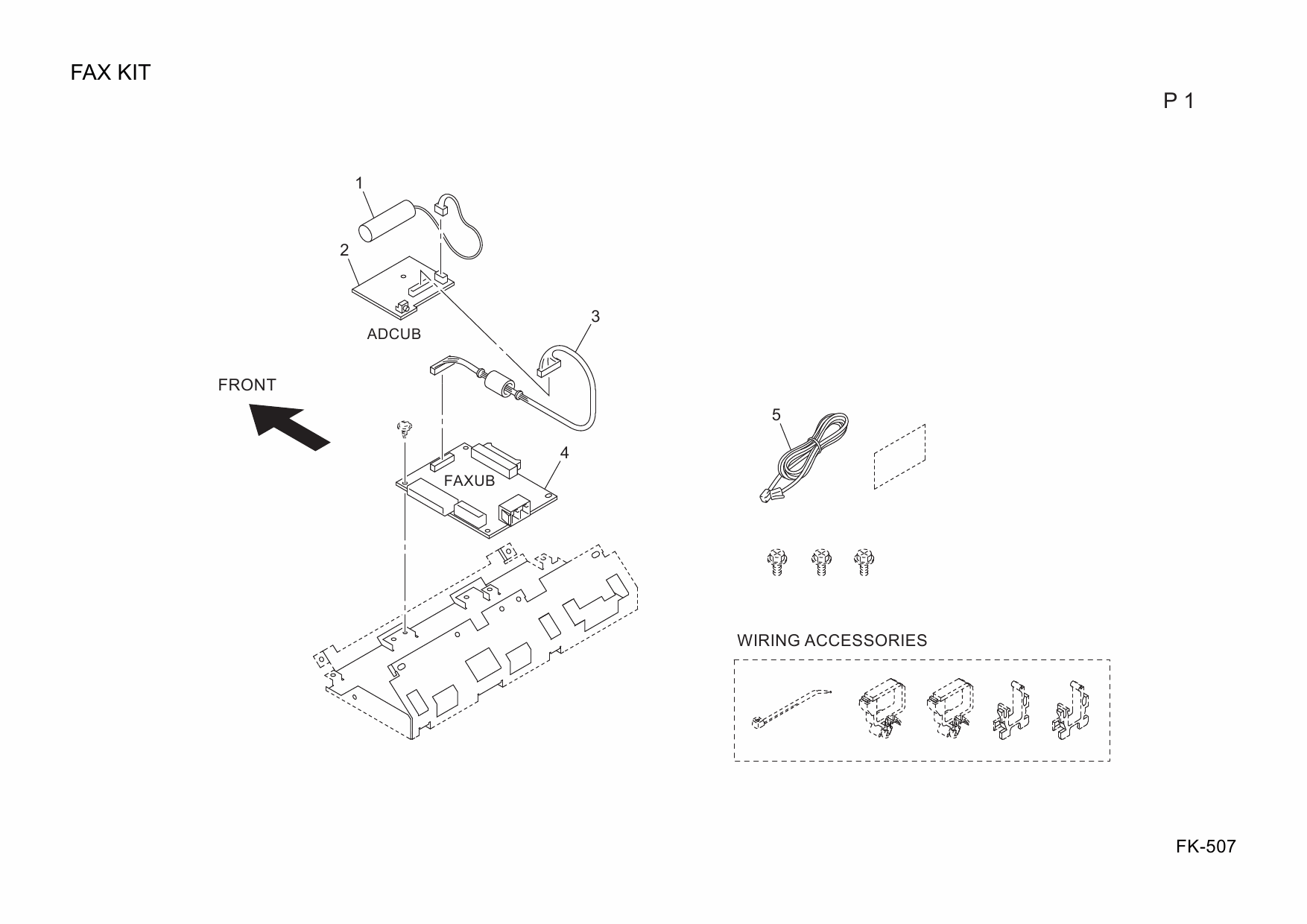 Konica-Minolta Options FK-507 A0F0 Parts Manual-5